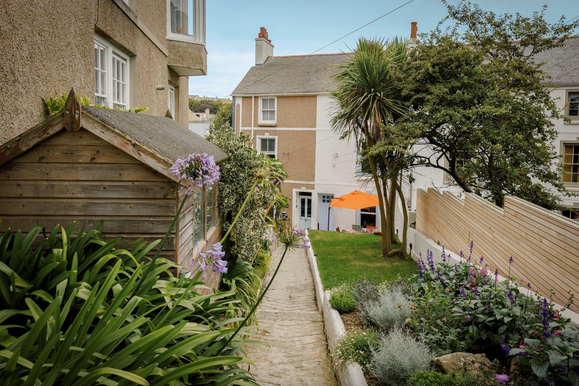 Your furry friend will enjoy the garden!