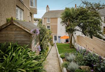 Your furry friend will enjoy the garden!