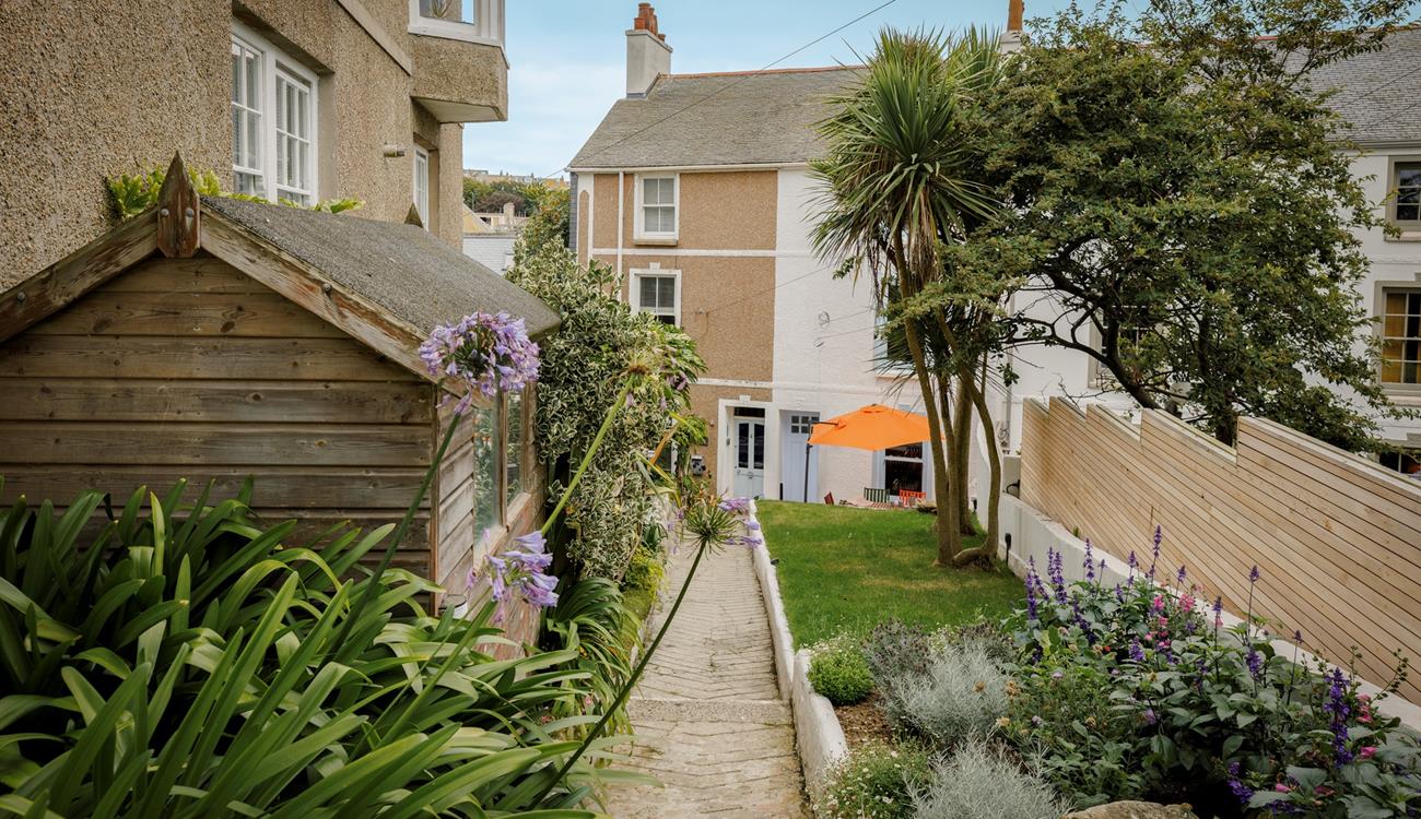 Your furry friend will enjoy the garden!