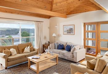 Spend quality time with family and friends in the large sitting room.