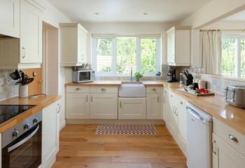 The kitchen is fully equipped for cooking up a storm!