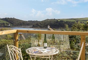 Beautiful views across the water await at Boswedden.