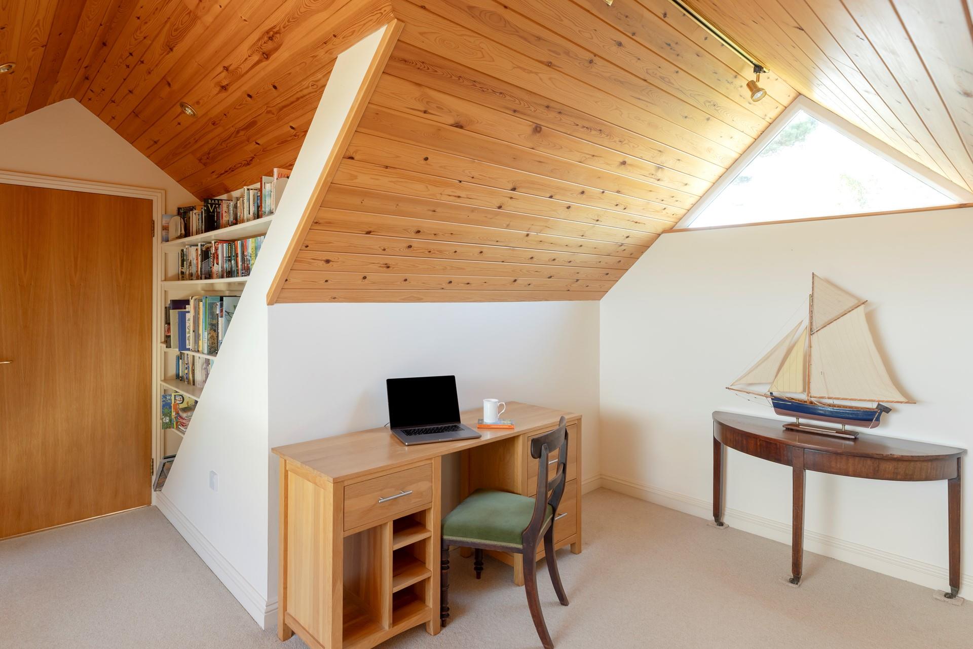 Take a quiet moment to check emails in the snug area.