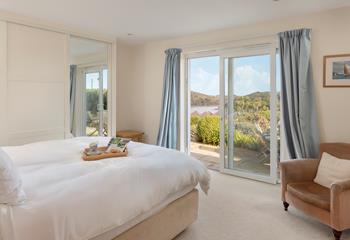 Wake up to gorgeous waterside views each morning.