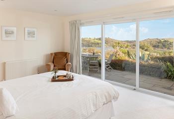 Sip your first coffee of the day with beautiful views.