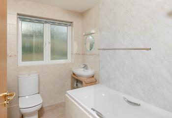 Run a relaxing bath to unwind in the evening.