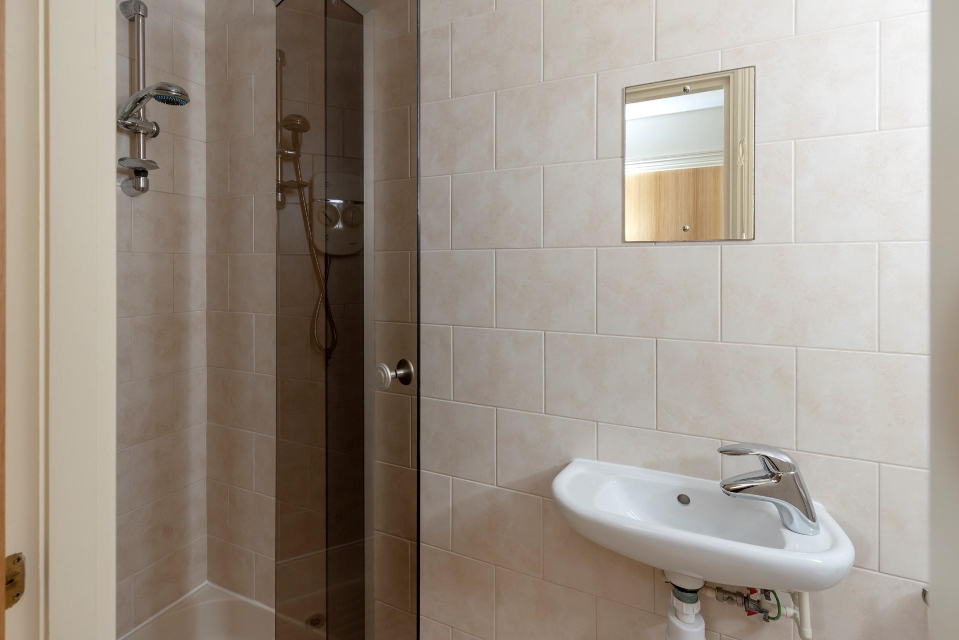 Wash the day away in the shower!