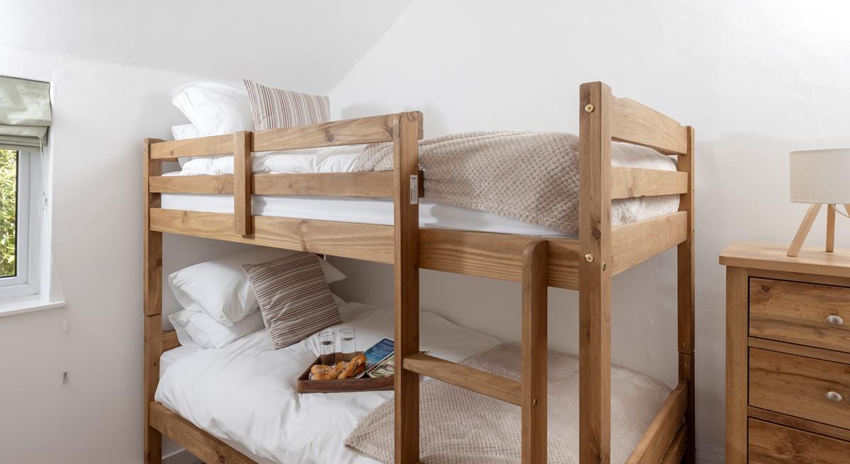 Cosy bunkbeds are perfect for the little ones holiday adventures.