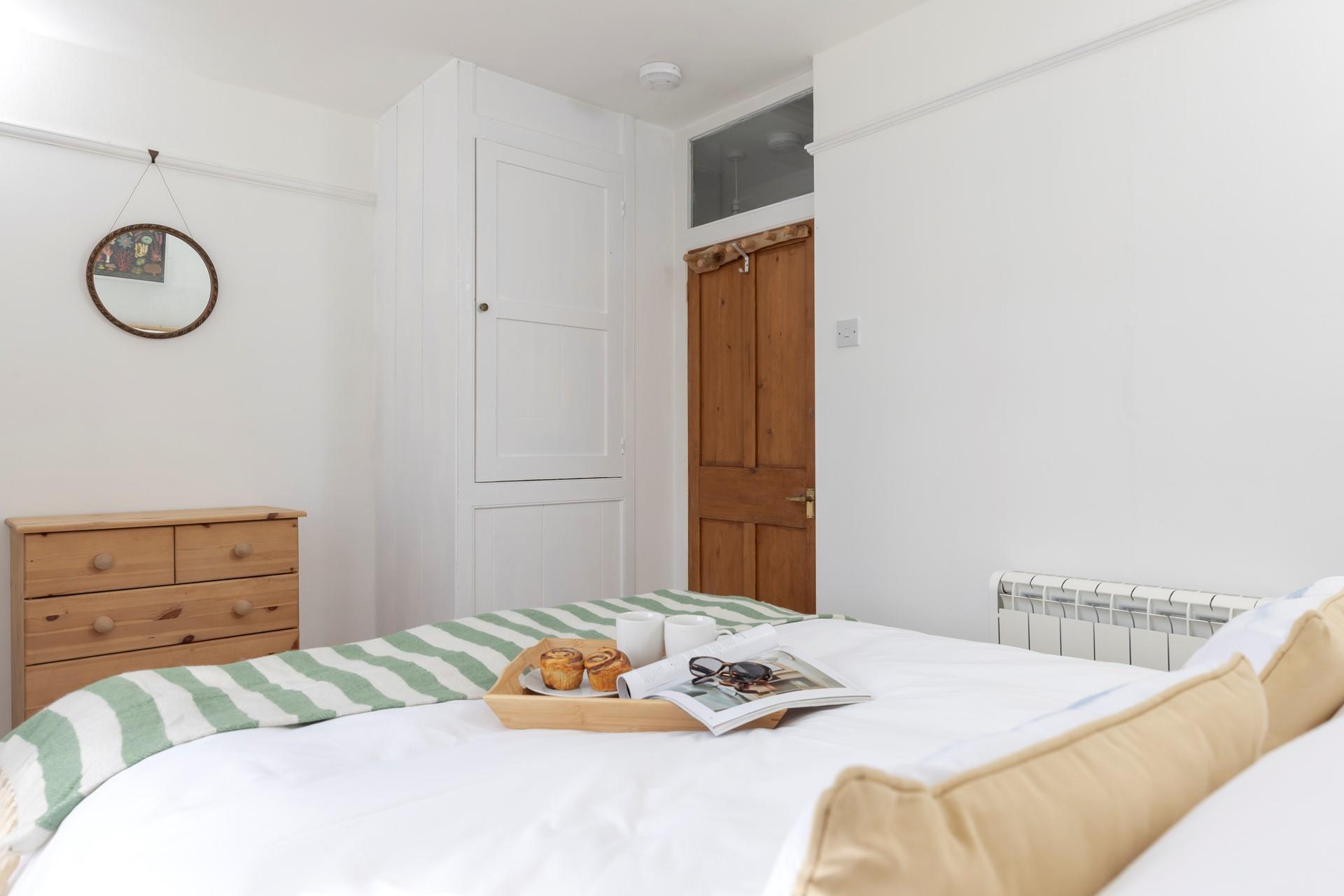 Enjoy slow mornings with breakfast in bed.