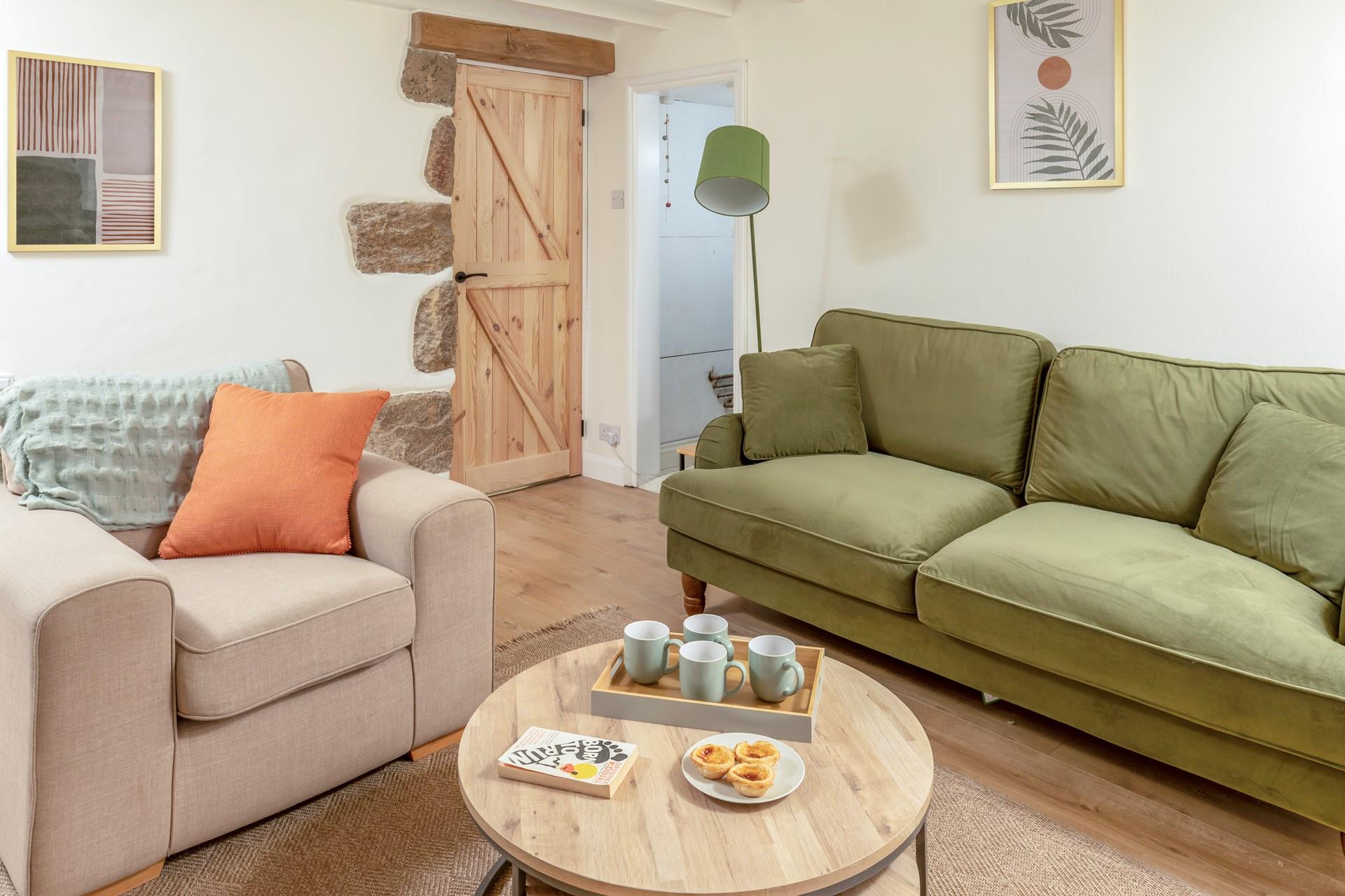 Tuck into morning cake and coffee in the cosy sitting room.