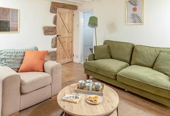 Tuck into morning cake and coffee in the cosy sitting room.