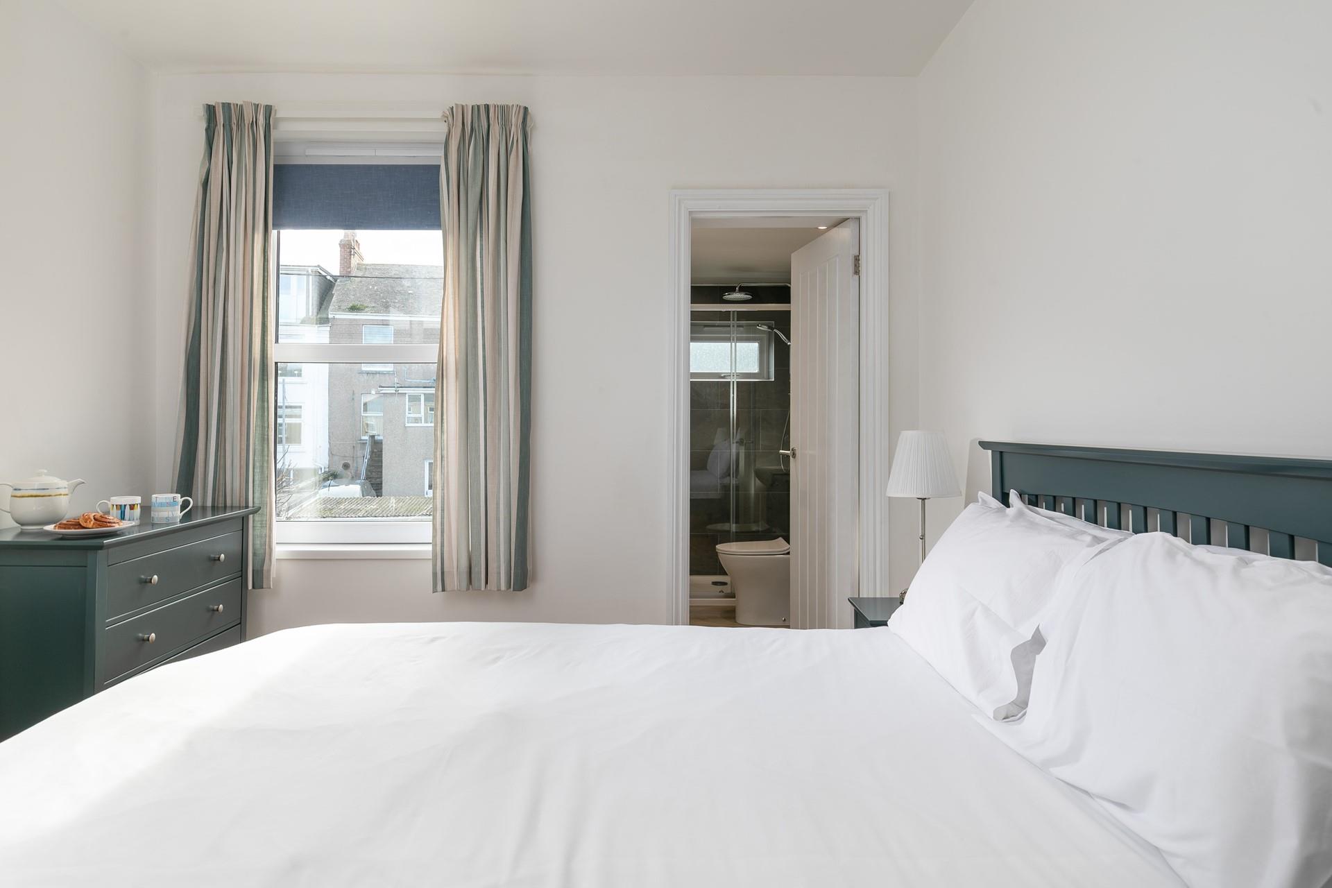 After a day on the beach, tuck into the spacious bed for a peaceful slumber.