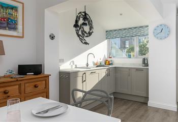The kitchen is spacious and fully equipped for rustling up culinary delights!