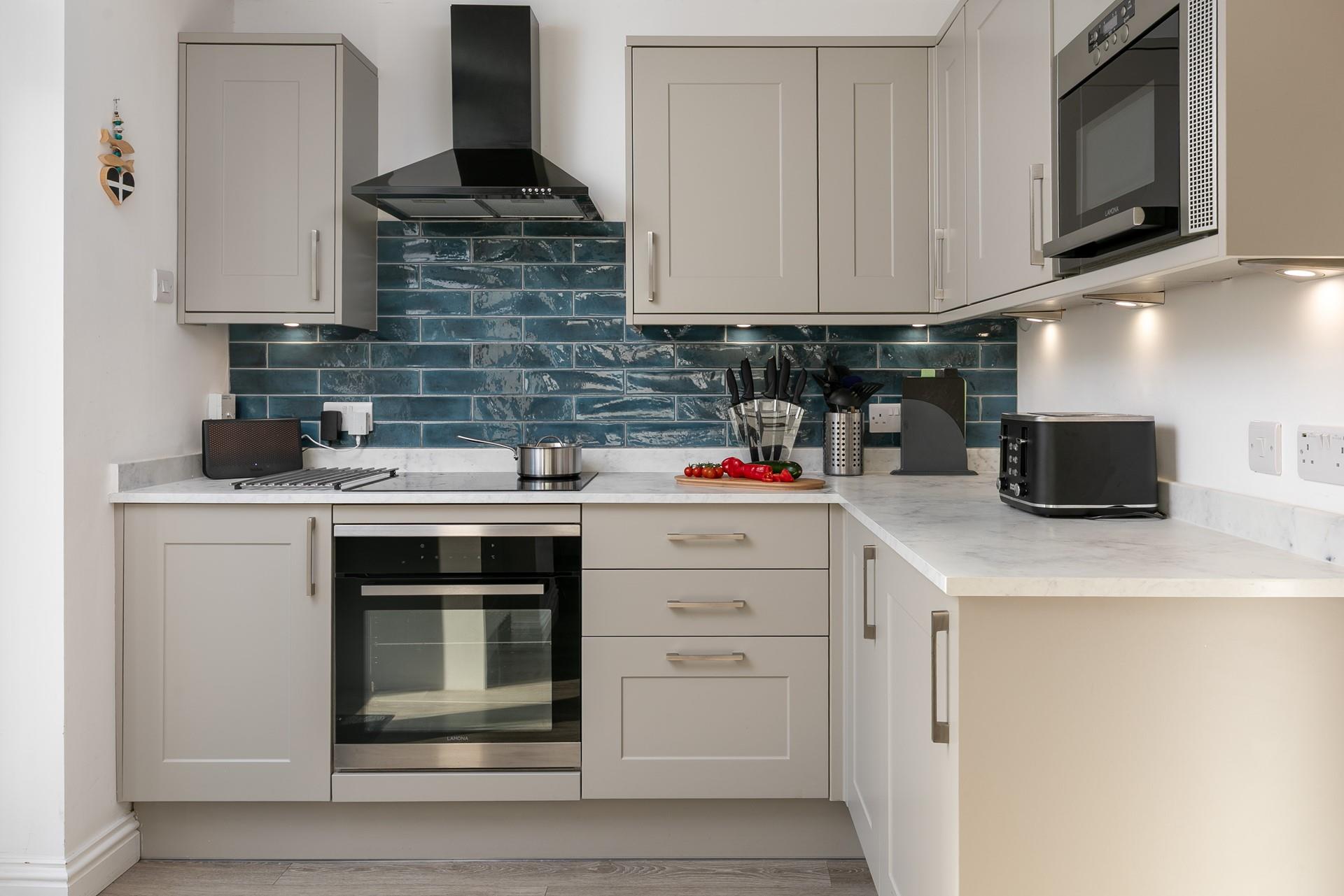 Cook up a storm in the kitchen after a day on the beach.