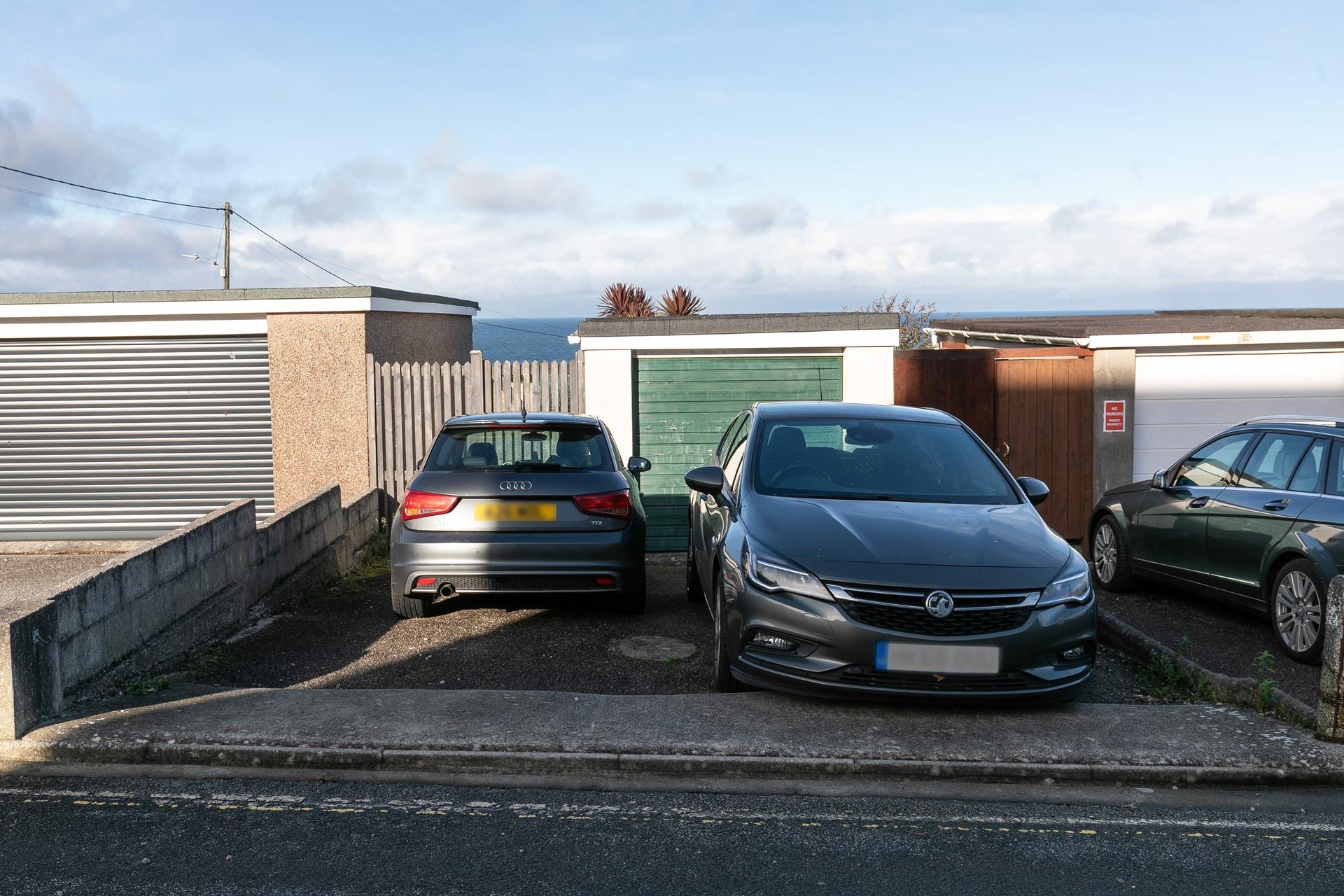 There is space for 2 cars to park at 2 Channel View.