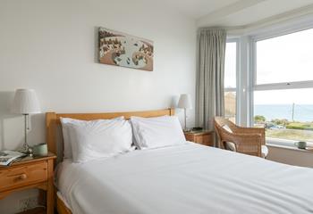 Wake up to beautiful views across to the Island.
