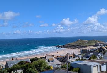 Bedroom 4 has beautiful views across to the Island.