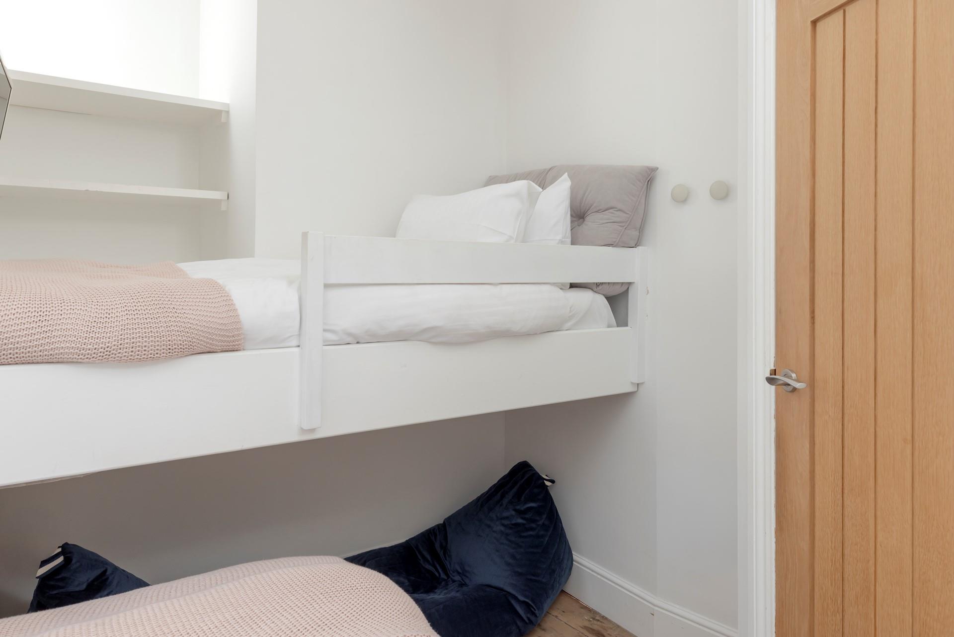 The single bunk is ideal for little ones.