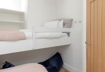 The single bunk is ideal for little ones.