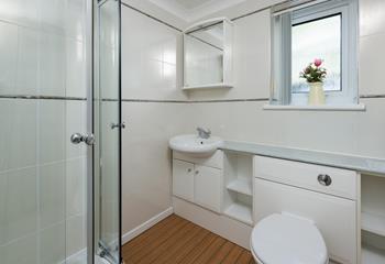 Step into the shower after a day on the beach!