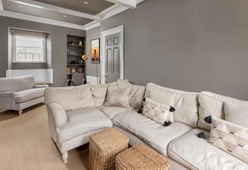 Put your feet up in the stylish sitting room.