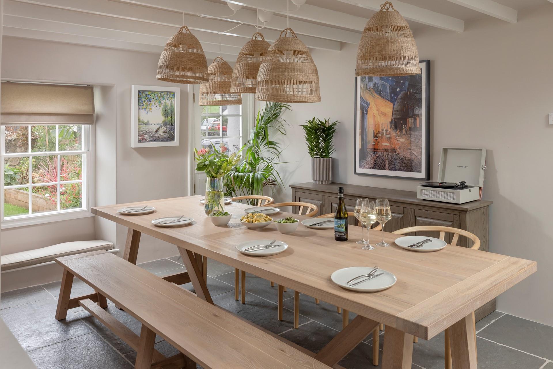 Stylish interiors await at this large family home.