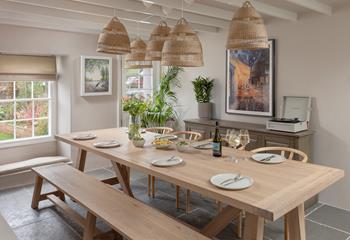 Stylish interiors await at this large family home.