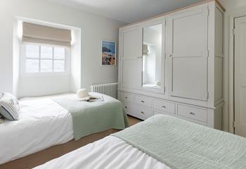 There is plenty of wardrobe space in the twin room!