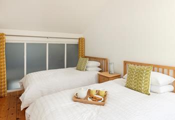 Sip a hot cuppa to start the day.