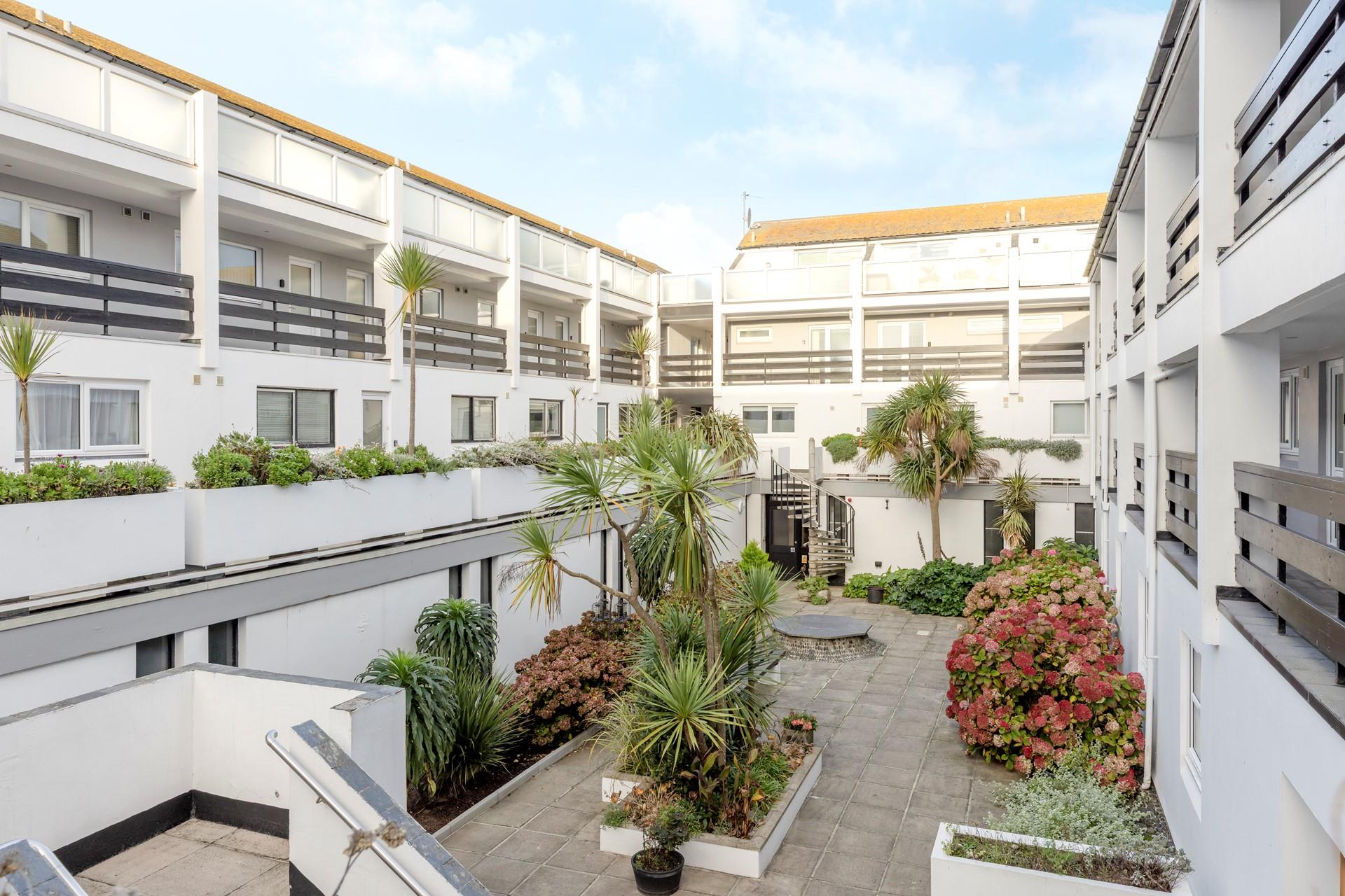 St Nicholas Court is located just steps from Porthmeor beach.