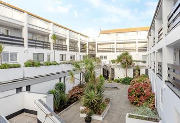 St Nicholas Court is located just steps from Porthmeor beach.