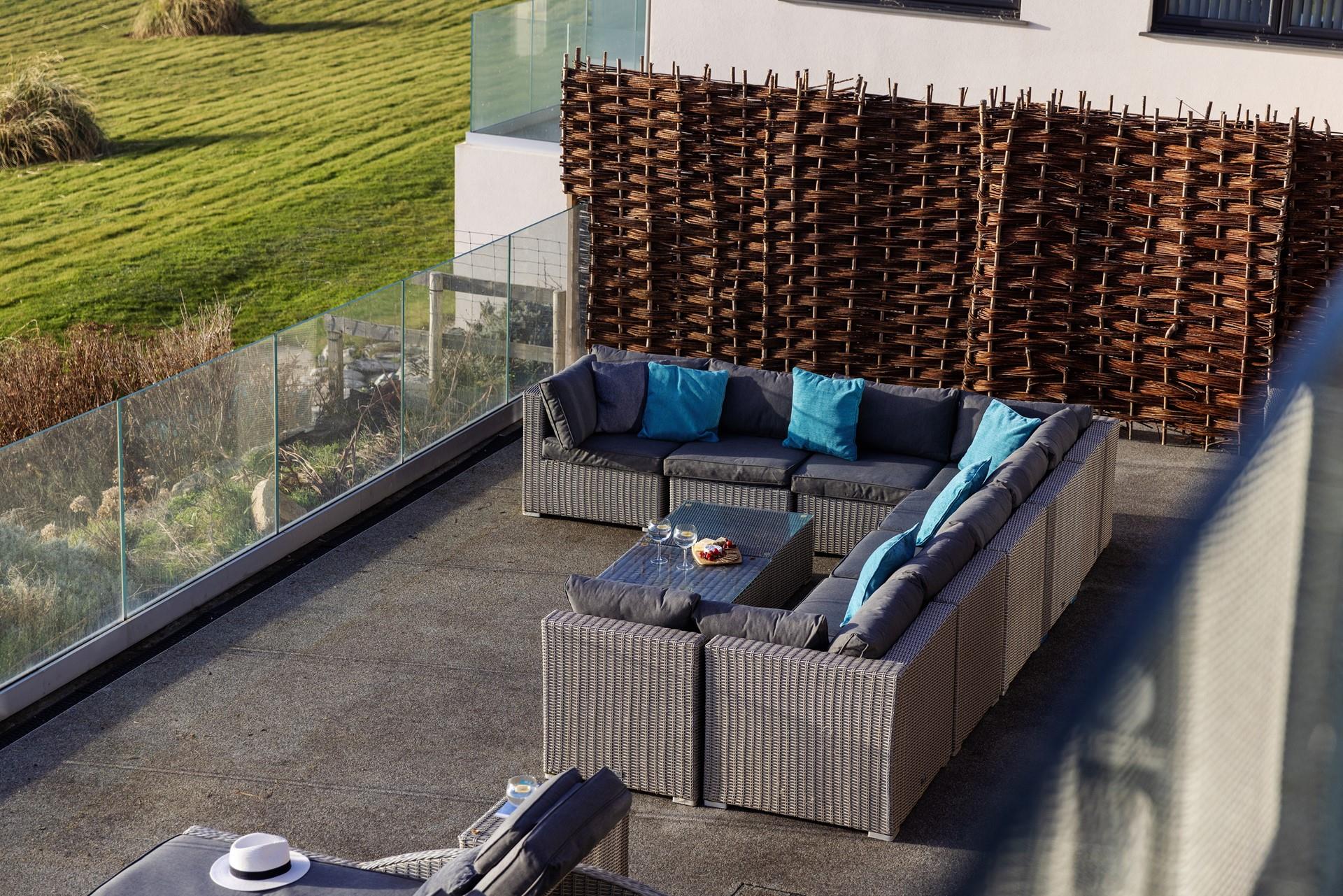 Spend summer days out on the patio after mornings on the beach.