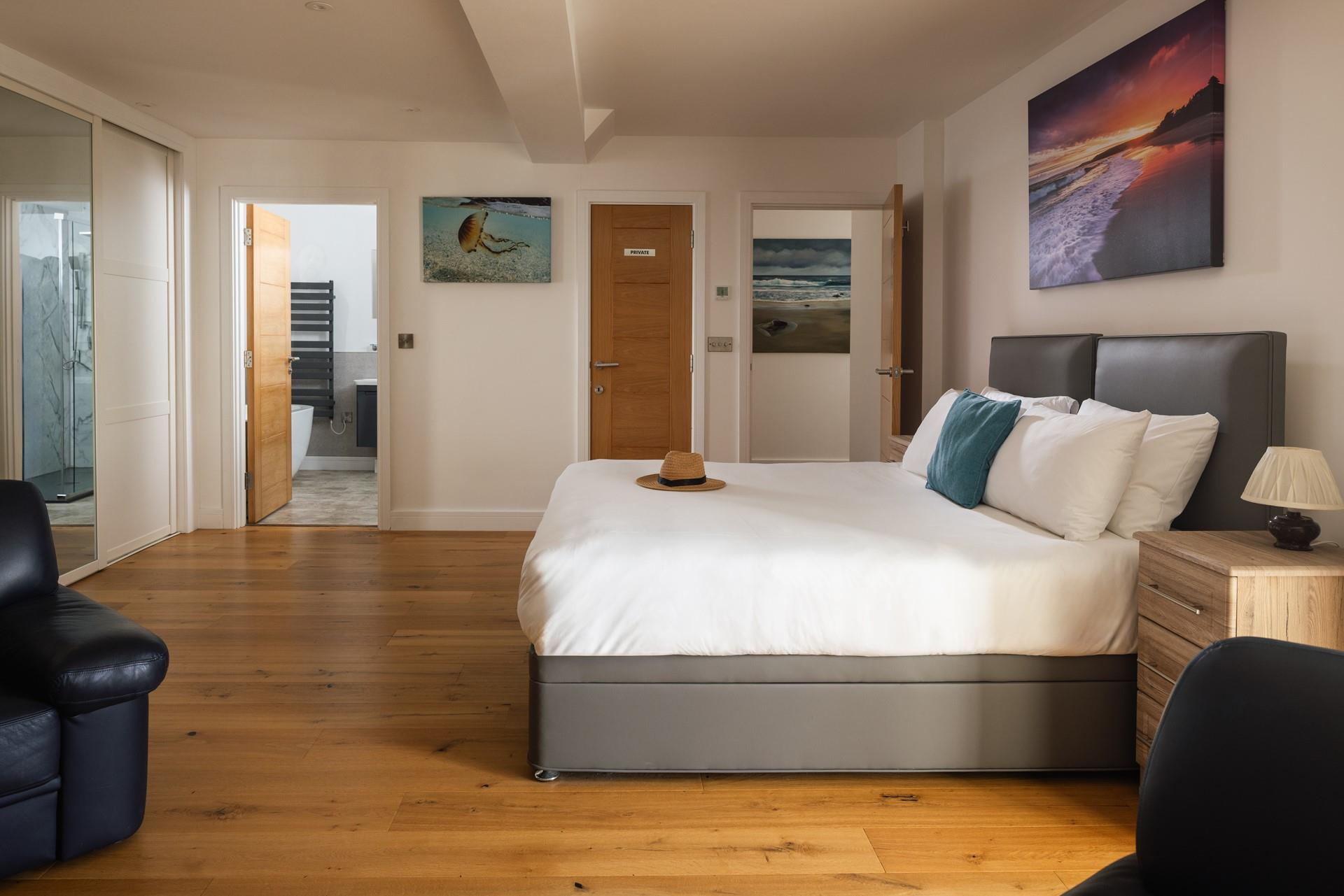 Sink into the comfortable bed and drift off after a memorable day.