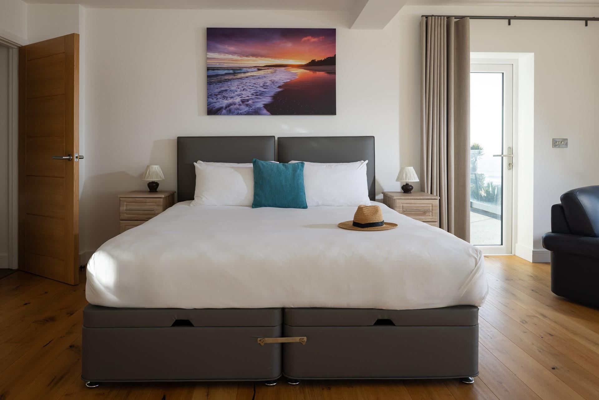 Bedroom 2 also has access to the patio.