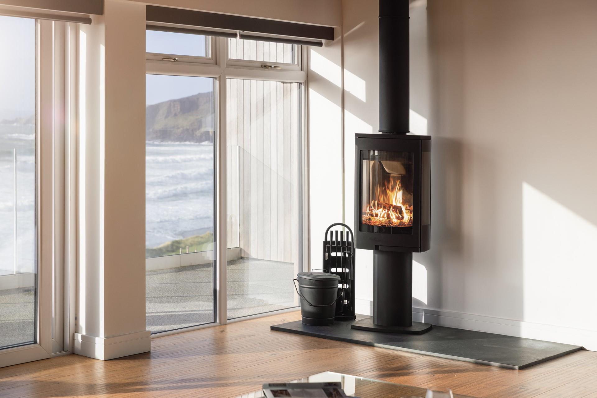 Cosy up on chilly evenings with the fire crackling.