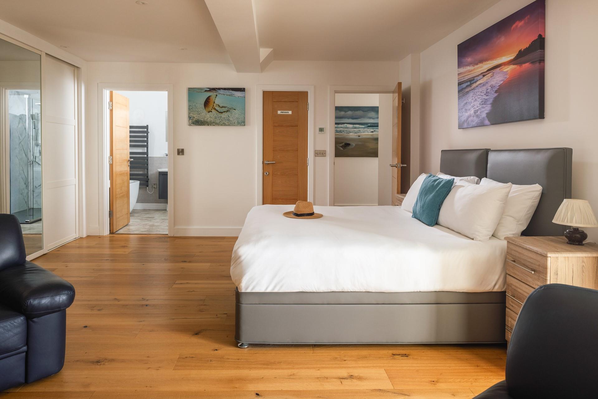 Sink into the comfortable bed and drift off after a memorable day.