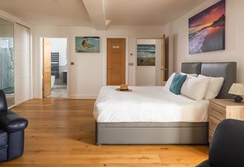 Sink into the comfortable bed and drift off after a memorable day.