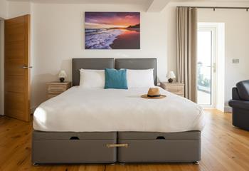 Bedroom 1 also has access to the balcony.