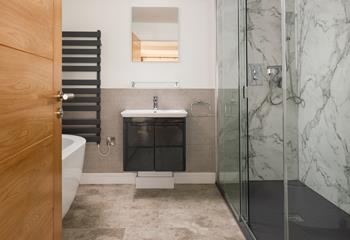 Start the day with an invigorating shower.