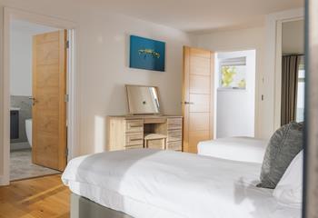 Climb out of bed and get ready in the modern en suite.