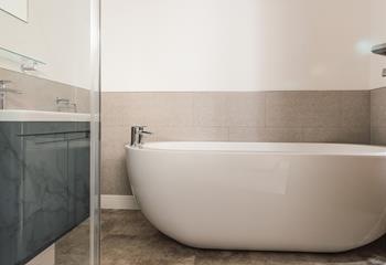 Soak in a bubble bath on a chilly evening.