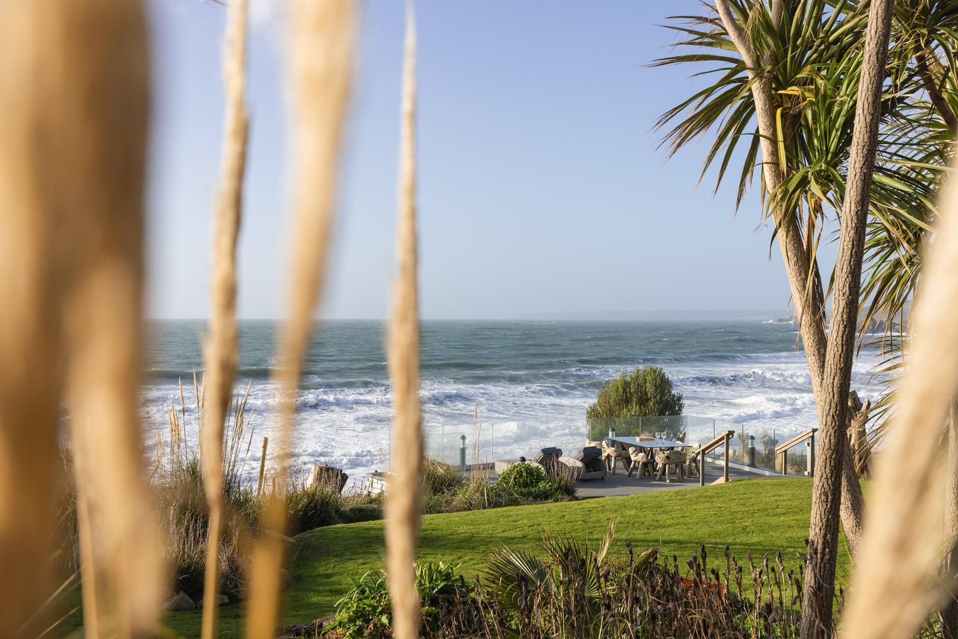 There is an additional al fresco dining area down at the beachfront.