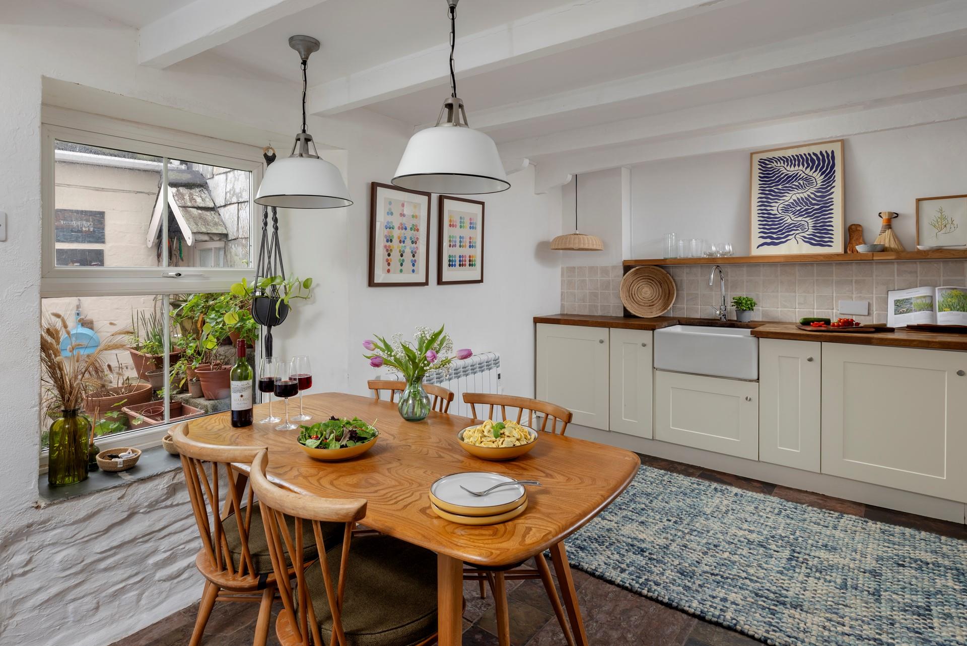 You'll find bespoke, one-of-a-kind artwork dotted around the cottage.