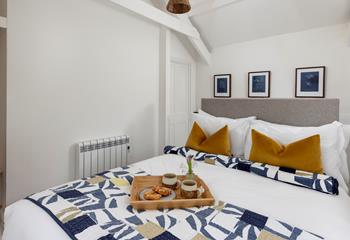 Make the most of your stay with slow mornings, sipping coffee in bed.