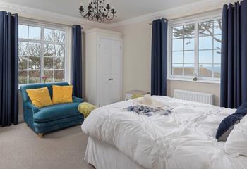 Sea views await from the bedroom window!
