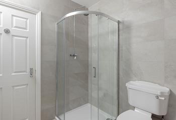 Start the day with an invigorating morning shower.