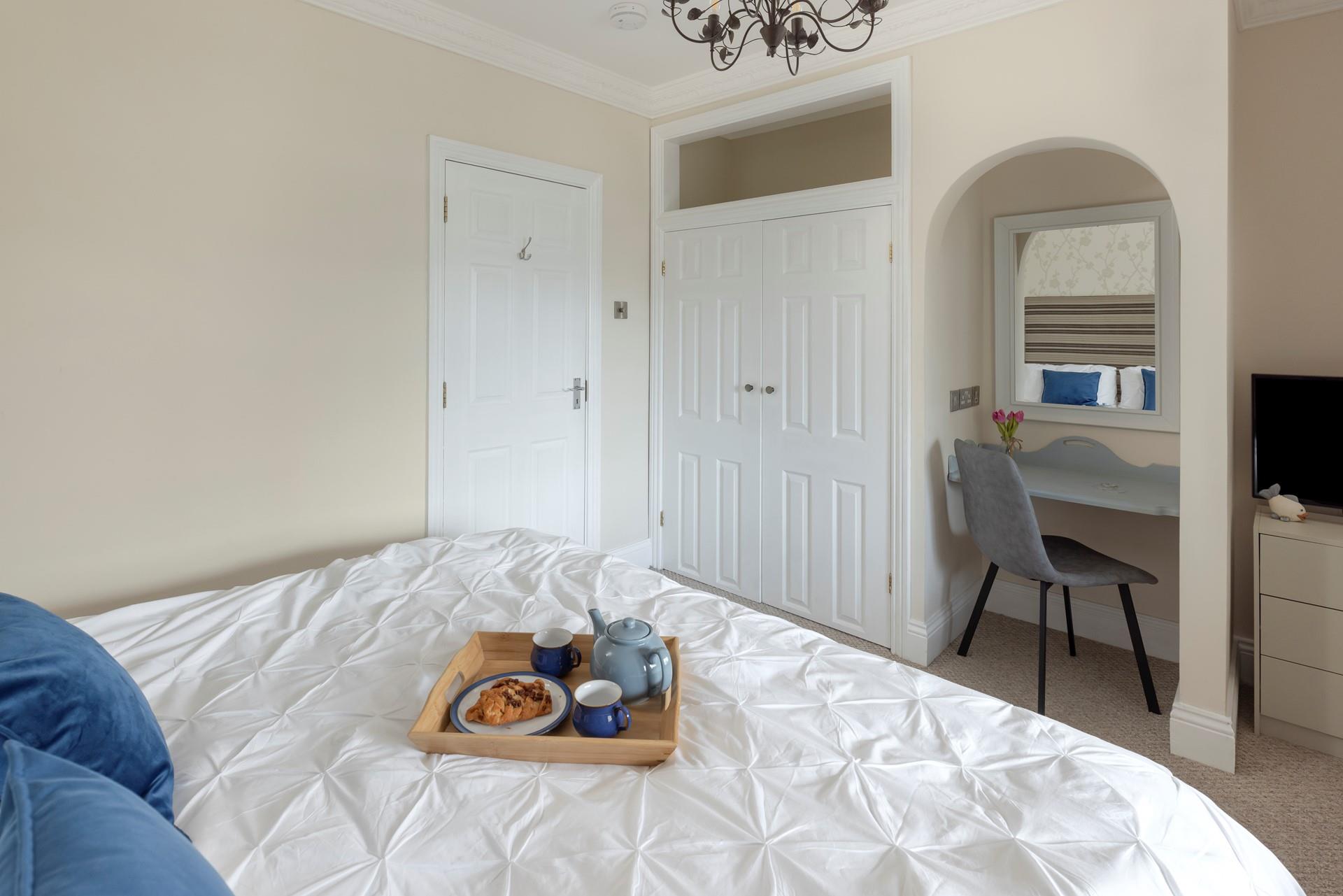 Start the day with warm pastries and a pot of tea!