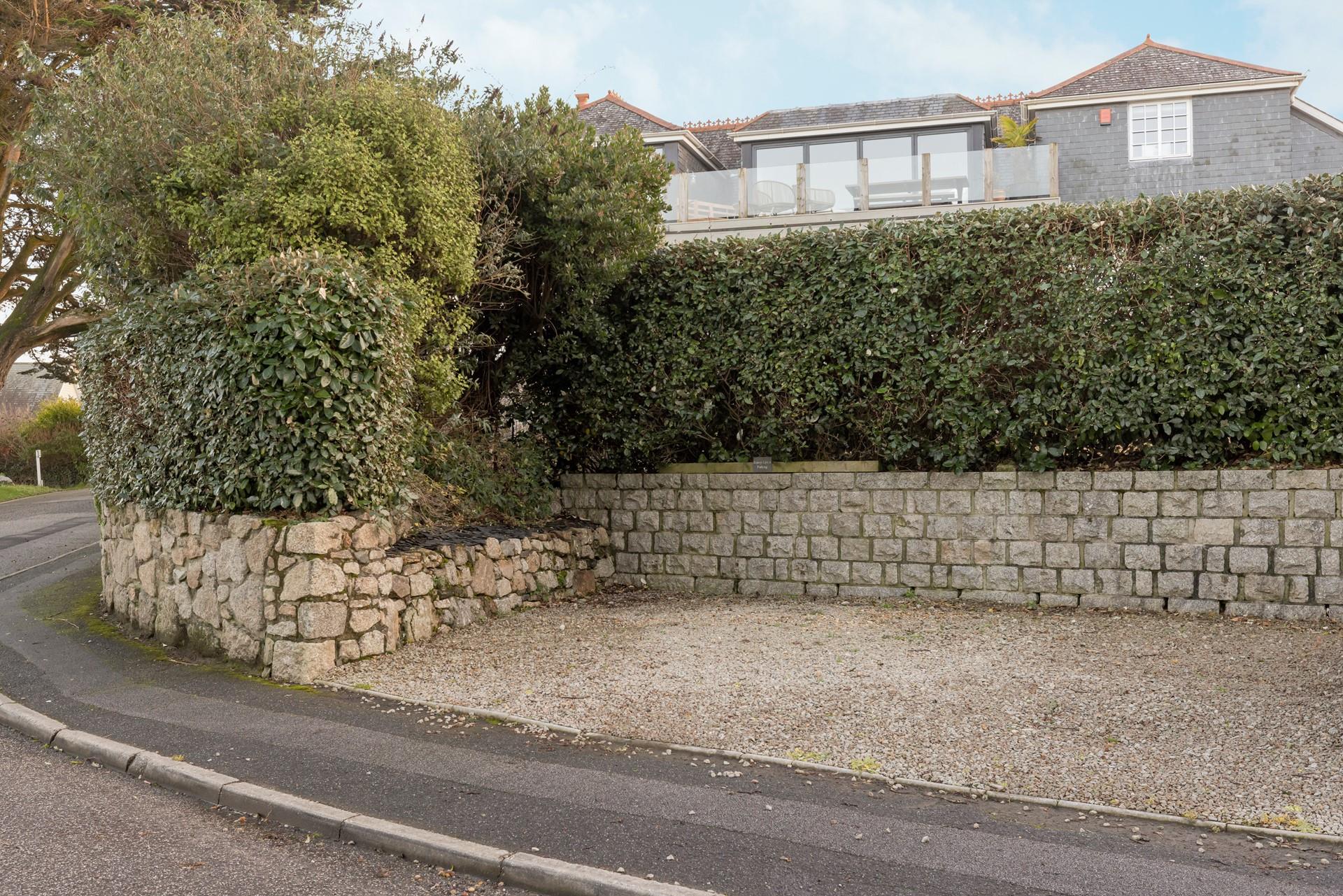 There is an allocated parking space available at the apartment.