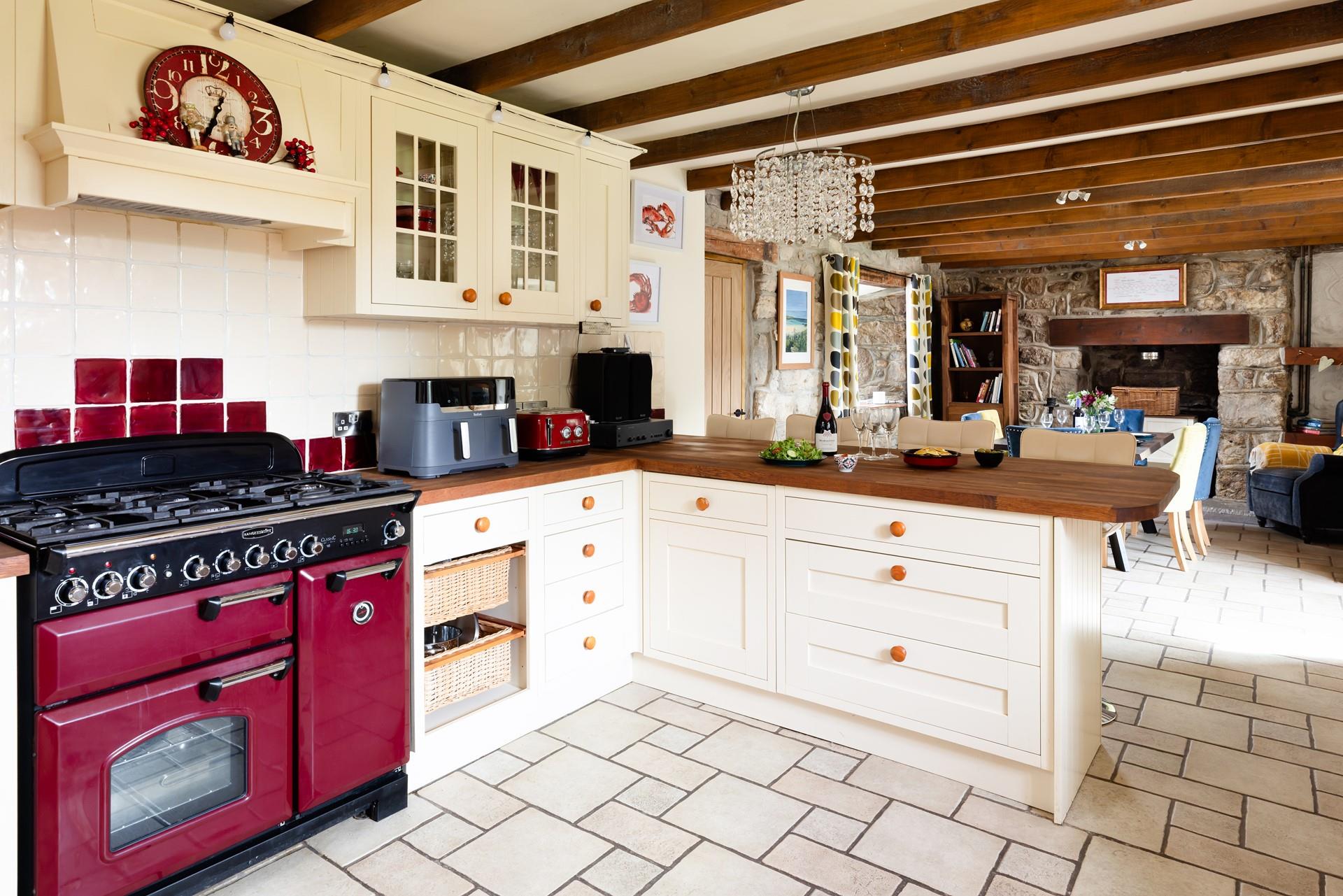 Gather around the Aga and enjoy the simple pleasure of cooking together. 