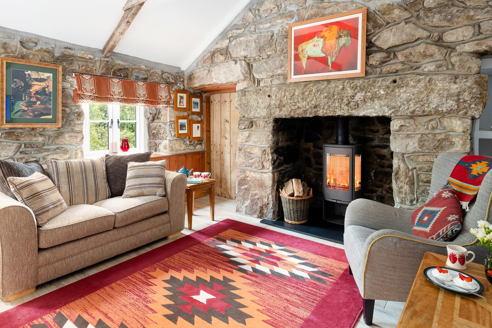 Snuggle in front of the TV on a chilly night and get the fire crackling. 
